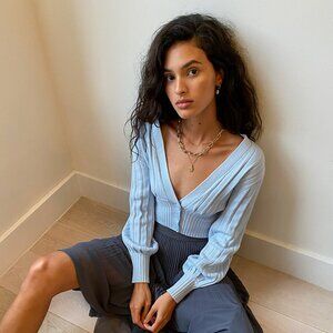 Aritizia new front plunge Cardigan